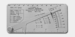 Pipe Pit Gauge