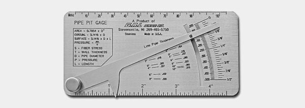 Pipe Pit Gauge